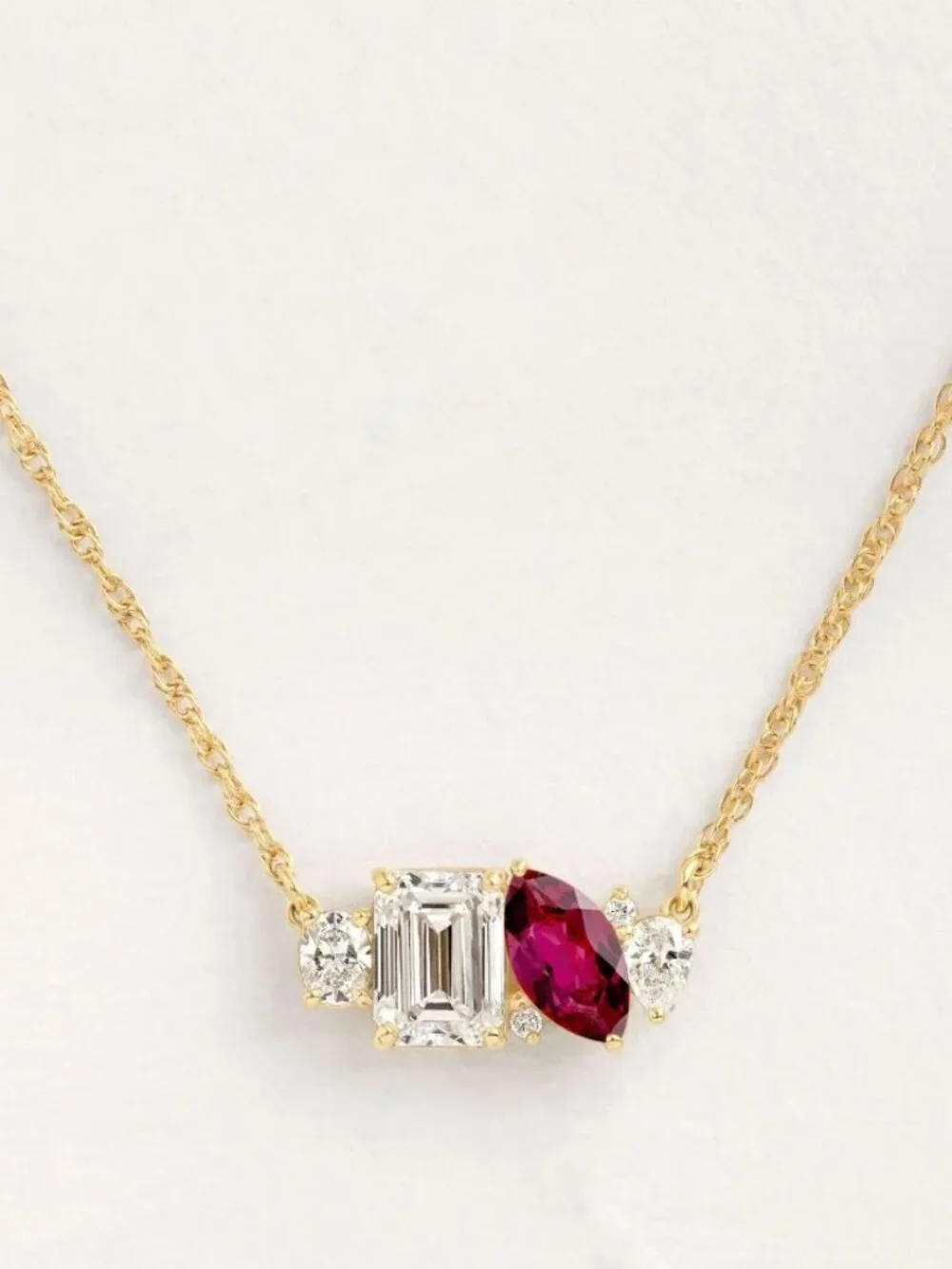 Birthstone pendant necklace